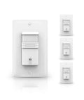 4-pack 3 Way Occupancy Motion Sensor Light Switch with Neutral Wire, Hands Free PIR Infrared Motion Activated, White