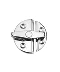 Beat The Brine Ready 316 Stainless Steel Boat Deck Latch 180 Degree Marine Cabinet Hook, polished circular locking mechanism.