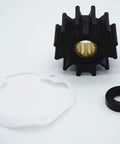Hella Reliable Raw Water Sea Pump Rebuild Kit For Volvo Penta Omc Boats With Impeller Shaft Seals And Bolt Set 3857794 3858847 showing impeller and seals.