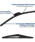 Genuine 3 Pack Windshield Wiper Blades Built Tough For Nissan Rogue And Pathfinder Cruisers showing cutting-edge beam construction.