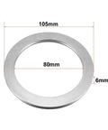 Heavy Duty Thrust Needle Roller Bearings With Matched Washers 80mm Bore 105mm Outer Diameter chromium steel washer, 6mm thick.