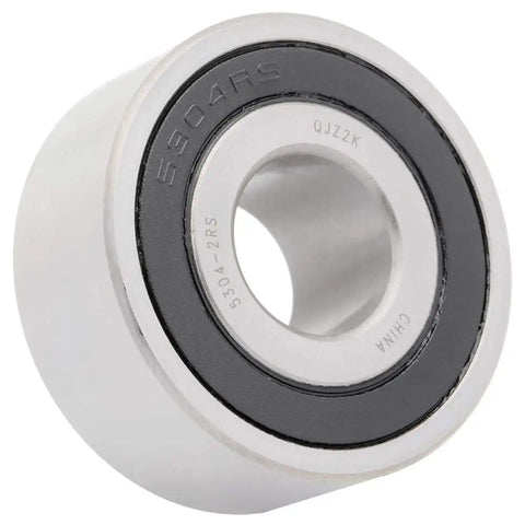 Rock Solid Performance 10 Pack 5304 2RS Angular Contact Ball Bearings 20Mm X 52Mm X 22Mm with black rubber seal detail.