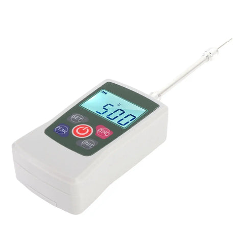 50N Digital Force Gauge And Handheld Push Pull Meter With Bright Backlit Screen showing a measurement display and ergonomic design.