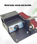 Pro Level Micro Belt Sander And Polisher No Hassle Stepless Speed Control Tough Metal Body High RPM Motor Shockproof Adjustable Base