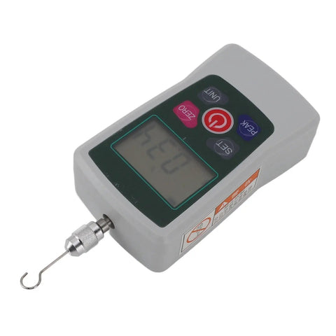 Dead Accurate Digital Force Gauge Measuring 0.2N To 2N For Straightforward Push Pull Testing with digital display and hook.