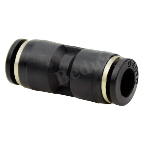 Push To Connect Pneumatic Fitting Three Eighths Inch Straight Quick Adapter For Air Water And Vacuum With Zero To One Hundred Fifty Psi