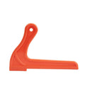Solid L Shape Wood Push Sticks, Kickback Killer Table Saw And Router Table Guide, orange push block for table saw safety.