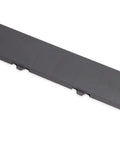 Interlocking Garage Floor Transition Edge Border For Graphite Tiles 12 Inch Beveled Border Pieces, Easy Install, single piece view