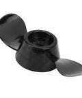 Outboard Propeller Replacement Kit With 2 Blade Thickened Plastic Prop For 12V And 24V Engines, Boat Upgrade Hub Kit in black plastic
