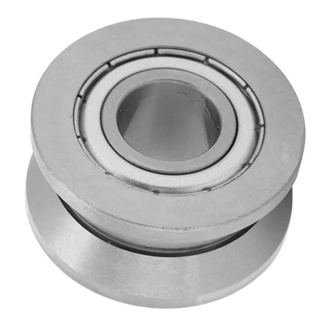 Heavy Duty V Groove Roller Guide Sealed Ball Bearing Built Like a Tank for Textile Machinery and Machine Tools Featuring Heat Treated Steel