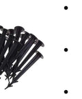 Heavy Duty 50 Pack 4.5 Inch Plastic Garden Stakes For Ground Fixing And Edging, Ideal For Tents, Tarps, Weed Fabric, And Netting