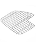 VN36CLH Vision Small Bowl Bottom Grid In Coated Stainless Steel With Rubber Feet Elevates And Protects Sink Base Full Coverage Left Bowl