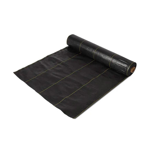 Weed Barrier Fabric Three Point Two Ounce Heavy Duty Ground Cover Four By Two Hundred Feet roll on white background