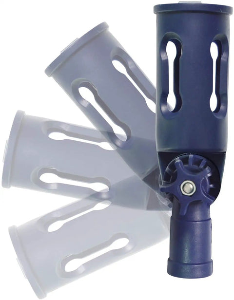 Multi-Angle Paint Brush Extender With Rotating Head Extension Pole Attachment shown rotating to various angles