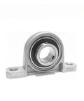 Premium Compressor Bearing Block With Spherical Roller Pillow Block Mount For 17mm Bore ID, close-up view of the bearing mount.