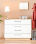 Dresser with 20 Pack Brushed Nickel Cabinet Handles 6-1/4 Inch Center To Center Stainless Steel Drawer Pulls, modern room decor