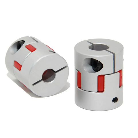 Hardcore Aluminum Flexible Shaft Coupler Fits 8mm To 10mm Bore For Servo And Stepper Motors With Vibration Damping Beam Design, 2 units.