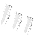 300 Piece Multi Size Drywall Anchors Kit With Easy Install Heavy Duty Plastic Threaded Expansion Tubes showing 3 sizes and dimensions