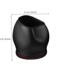 25 Pack Salon Chair Caster Cups Wheel Protectors Hella Tough Silicone Floor Savers showing black silicone design, 2.3 in height.