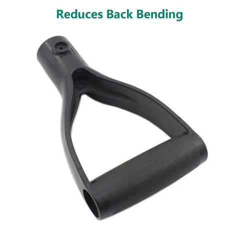 Y Shaped Shovel Grip Handle Replacement Easy Grip Ergonomic PVC Spade Handle Fits Lawn Garden Shovels 32mm Inner Diameter