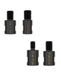 Built Tough Angled Grinder Adapter Converter For 5/8-11 Thread Spindle with various threaded coupler sizes.