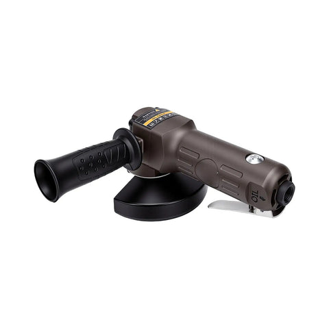 Pro Level Pneumatic Air Angle Grinder Boasts A Lightning Fast 10000 RPM Motor Paired With A Beefy 110mm Cutting Disc and Tough Composite Housing.