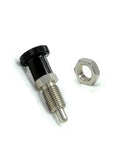 Heavy Duty Index Plunger With A Snug Hex Collar And Locking Aluminum Spring Knob Built Damn Tough for precision workholding.