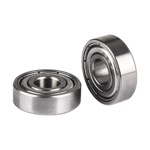2000 Pack S695ZZ 420 Stainless Steel Deep Groove Ball Bearings 5X13X4mm view of dual bearings showing greased sealed design.