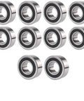 Built Tough Heavy Duty Double Row Angular Contact Ball Bearing 15 mm X 35 mm X 15.9 mm With Double Lip Seal For Electric Motors Pack Of Ten
