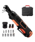 Doggone Tough 3/8 Inch Cordless Electric Ratchet Wrench Kit includes ratchet, sockets, and carry case for quick shop tasks.