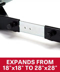 Universal Mobile Base for Workshop Machines, Adjustable From 18x18 In To 28x28 In, close-up of tool-free expansion detail