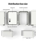 Overview of Wall Mounted 1.2MM Cold Rolled Steel EV Charger Protection Box for Tesla showing size and features.