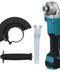 Heavy Duty Brushless Angle Grinder Featuring Four Variable Speed Modes And A Rock Solid Grip built for tough DIY carpentry, includes guard and handle.