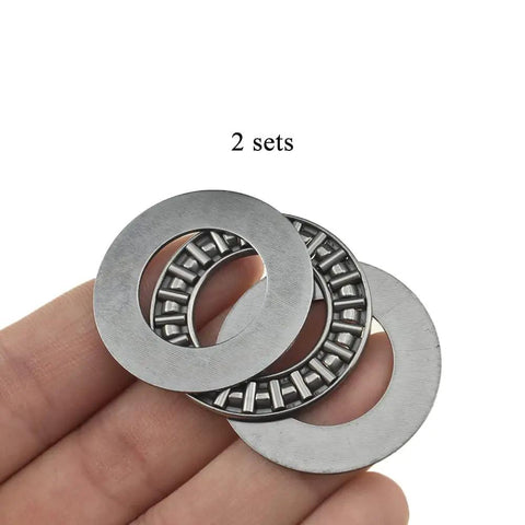 Thrust Needle Roller Bearings With Washers For Lawn Tractor Front Axle Balance And Smooth Riding 20Mm Bore 35Mm OD 2Mm Width