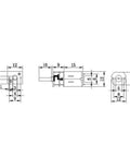 Technical drawing of Smooth Operator 3V Dc Miniature Gear Motor Ga12N20 15 Rpm with dimensions in silver metal casing.