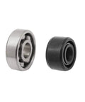 Top Shelf Water Pump Rebuild Kit Featuring Impeller Shaft Gear Bearing And Seal Gasket Reliable Oem Replacement For Kawasaki Kx100 Kx85 Kx80 Motocross Racing Rig, including metal and rubber bearings.