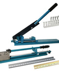 Manual Guide Rail Cutter Tool With Double Groove And 50cm Ruler for slotted aluminum shown with cutting handle and ruler