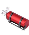 Killer Metal Mini Fire Extinguisher for RC Crawler Rig, 52mm red metal design, easy install for SCX10, CC01, D90 models.