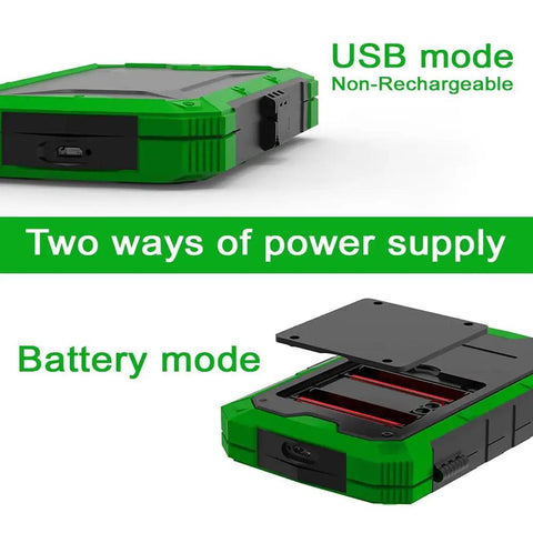 Dual Powered Pocket Scale With Zipper Case, Precise 500g x 0.01g Jewelry and Coin Scale, USB and battery modes shown