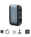 Badass Handheld 3D Scanner Delivers Tight Accuracy With Sharp Blue Light Tech For Quick Medium Scans And Dead Simple 3D Printing Workflow For Creative Pros, showing device with accessories.