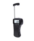 Super Slick Digital Force Gauge With A Clear Display Panel As A Nifty Handheld Pocket Dynamometer For Dead Accurate Push Pull Testing At 5 Kg And 11 Lb Right At Your Bench Or Job Site, showing digital readout and measuring hook.