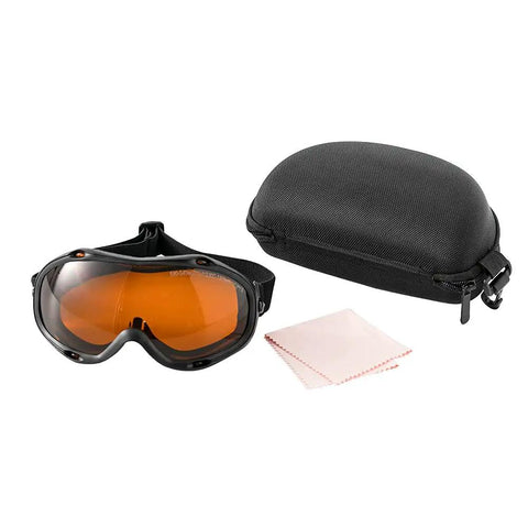 Heavy Duty Laser Safety Glasses And Protective Goggles Engineered For Fiber Handheld Welding Rigs With Hella Thick OD 7 Shields and case.