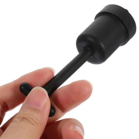 Straight Up Reliable G9 Socket Ring Wrench Kit With Sturdy Plastic T Shaped Handle held in hand for easy lamp shade adjustments.