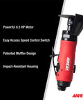 Beast of a 3-Inch Composite Reversible Pneumatic Cutoff Tool, 0.5 HP Motor, 18,000 RPM Free Speed, Quiet Muffler Tech