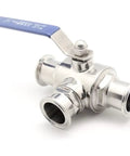 Heavy Duty 304 Stainless Steel Three Way Ball Valve With T Port And L Port Configurations For Plumbing And Hydraulic Projects, 3 port design
