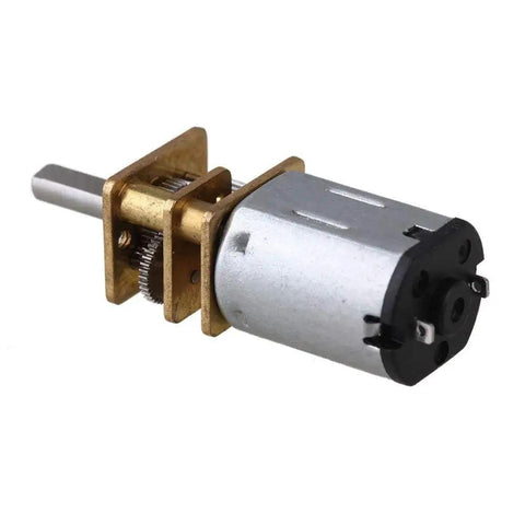 Sweet 3V DC Gear Motor With 10MM Output Shaft 12MM Miniature Metal GA12 N20 200 RPM showing metal housing and 10mm shaft