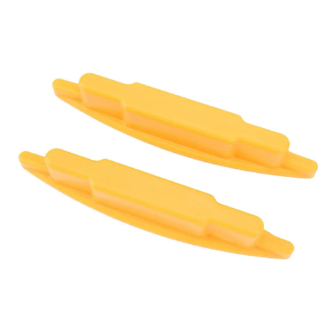 SENECESLI 2 Pack Magnetic Stud Finder Wall Scanner with Screw Detector in yellow, shown from above with sloped edges.