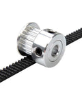 GT2 Timing Belt Pack Of 10, 150mm Length, 75 Teeth, 2mm Pitch, 6mm Width, showing belt and pulley for precision machinery