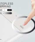 Hand adjusting dimmer on Under Cabinet LED Kitchen Light 24 Inch Plug In Linkable Fixture With 12W 960 Lumens Stepless Dimmable.