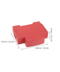 Heavy Duty Four Pack Fire Extinguisher Protective Housing With A Quick Snap Install And Slick Aerosol Shield red housing dimensions 2.55 in x 2.99 in x 0.71 in